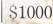General Fund $1000 One-Time